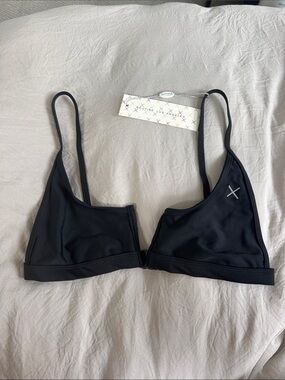 Boutine LA Black Minimal Triangle Bikini Top